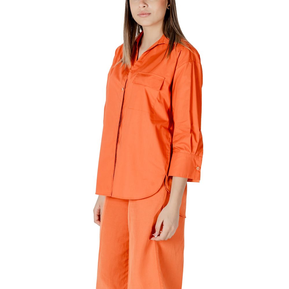 Orange Cotton Shirt