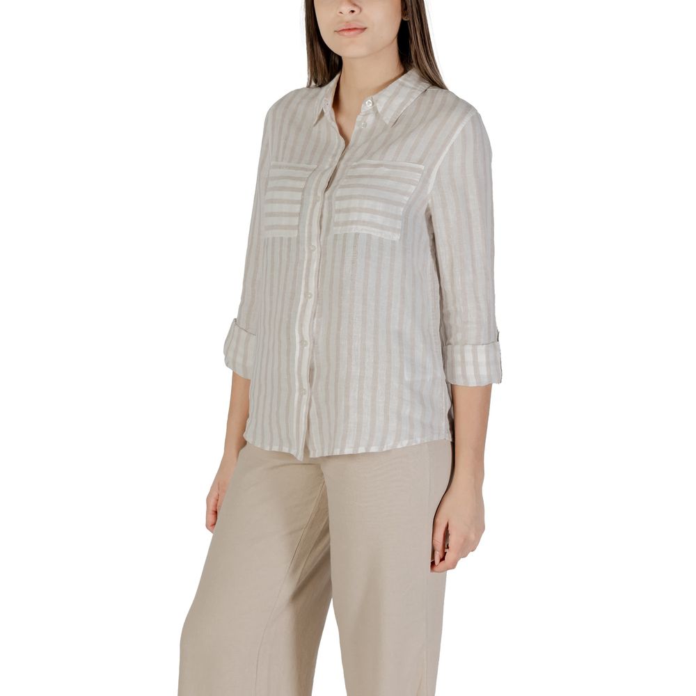 Beige Linen Shirt