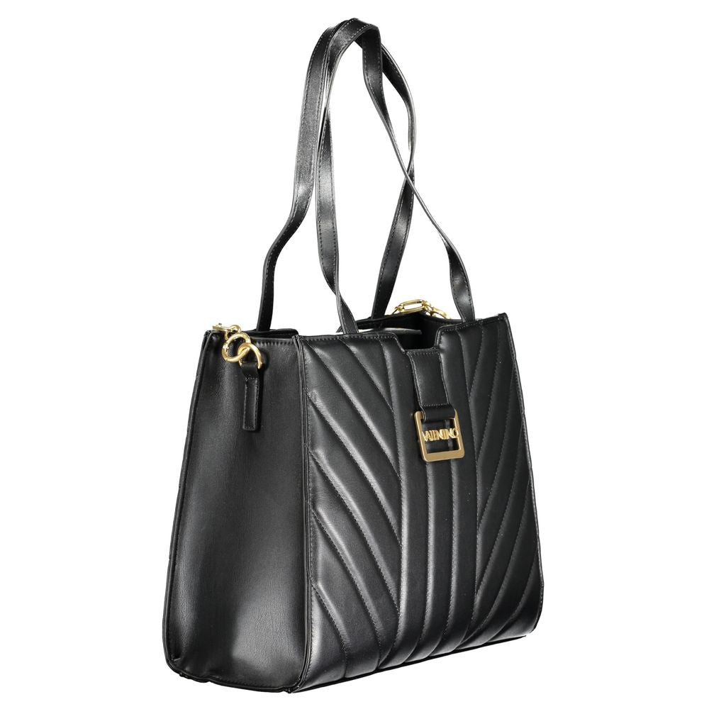 Black Polyurethane Women's Bag