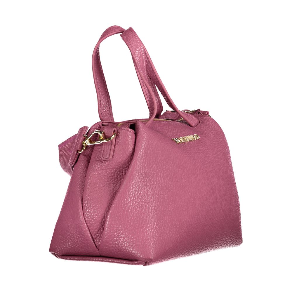 Pink Polyurethane Women's Bag