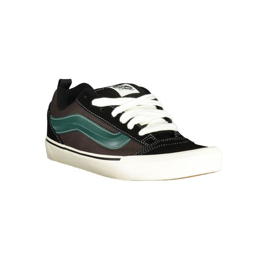 Black Polyester Men Sneaker