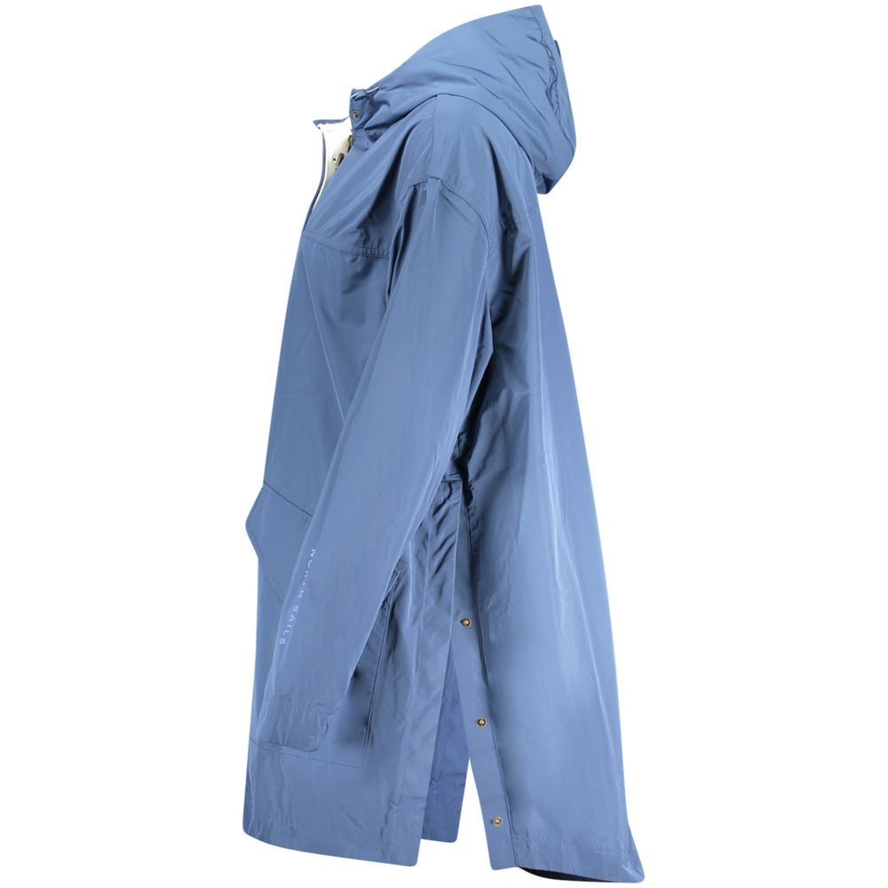 Blue Polyester Jackets & Coat