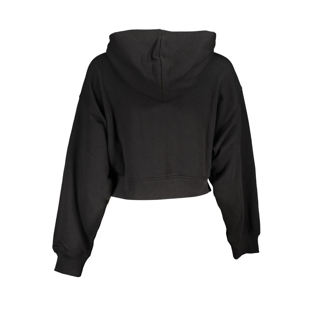 Black Cotton Women's Sweatshirt