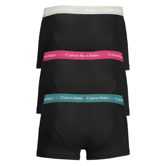 Black Cotton Men's Boxer Brief