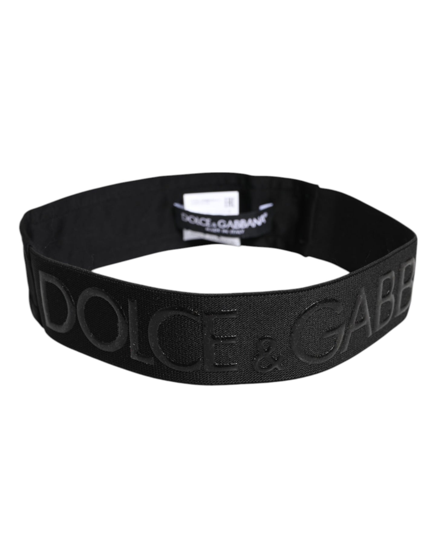 Black DG Logo Nylon Knitted Men Head Band Hat