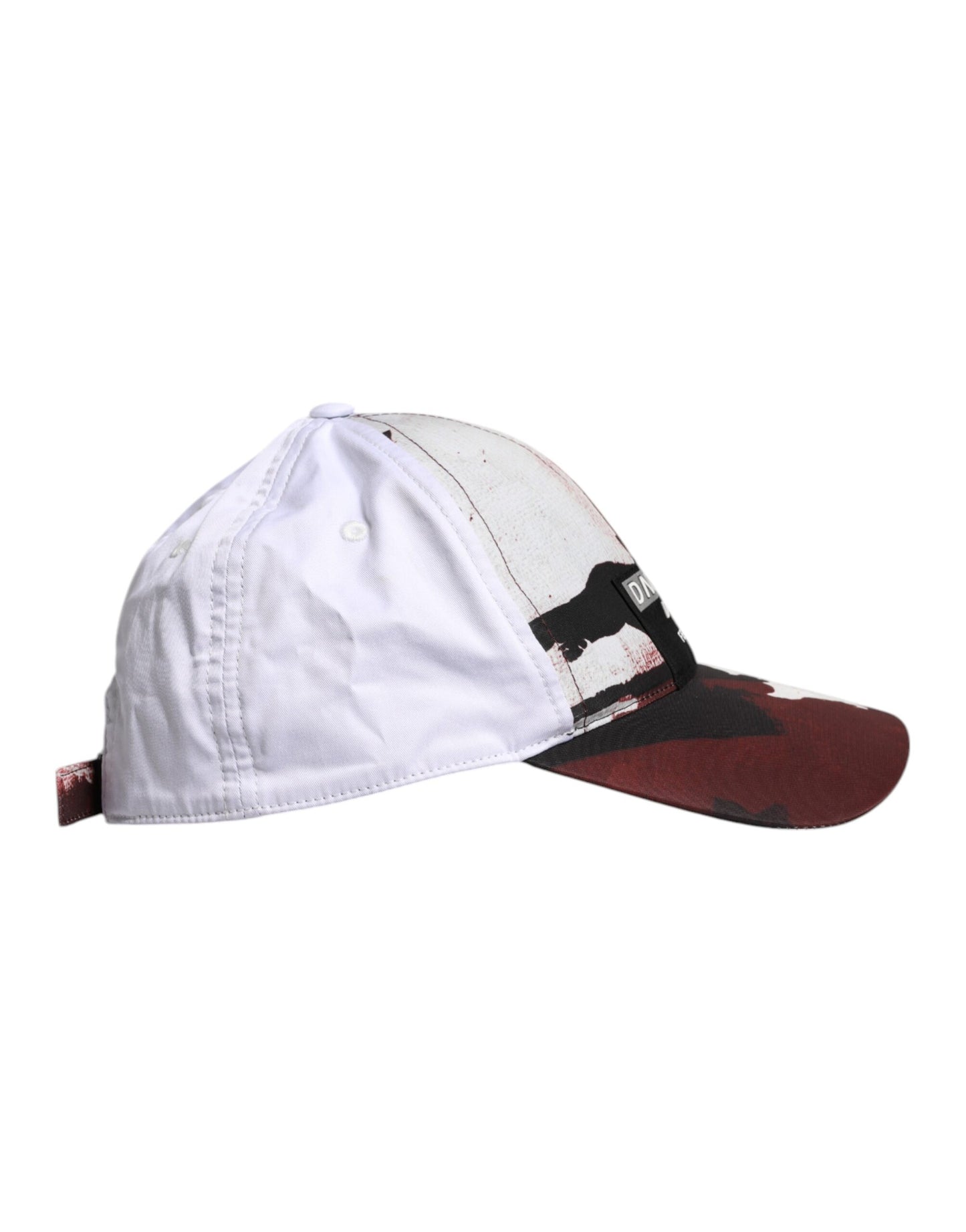 White Camouflage Print 6 Panels Baseball Cap
