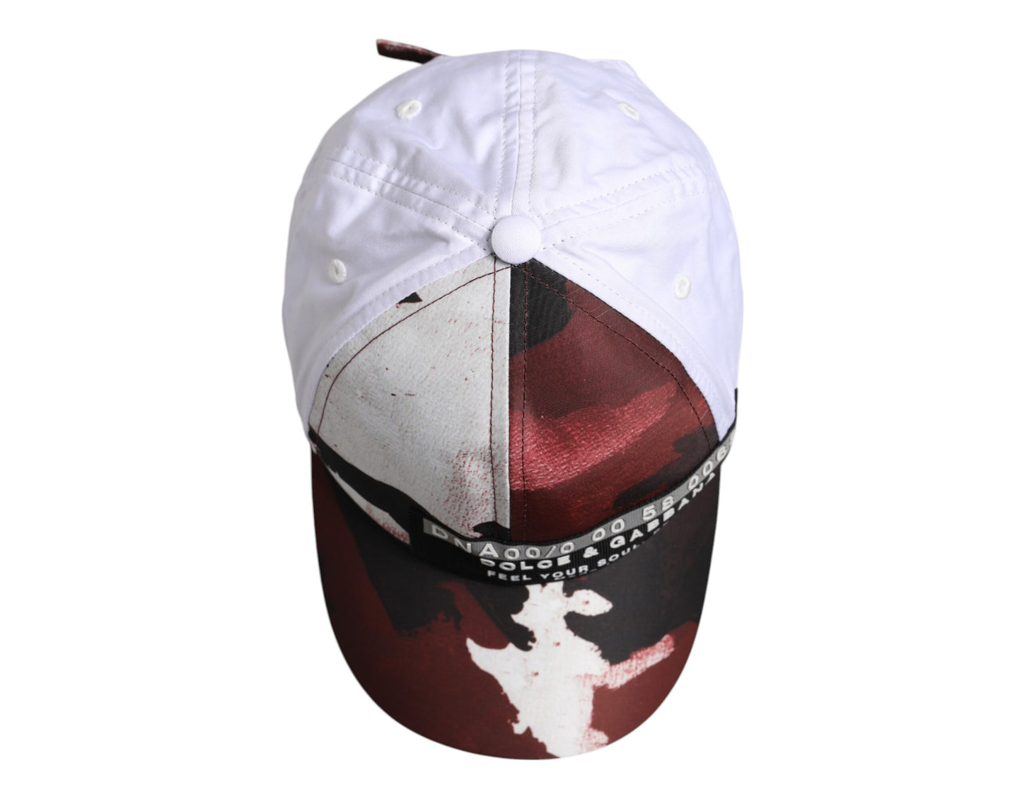White Camouflage Print 6 Panels Baseball Cap
