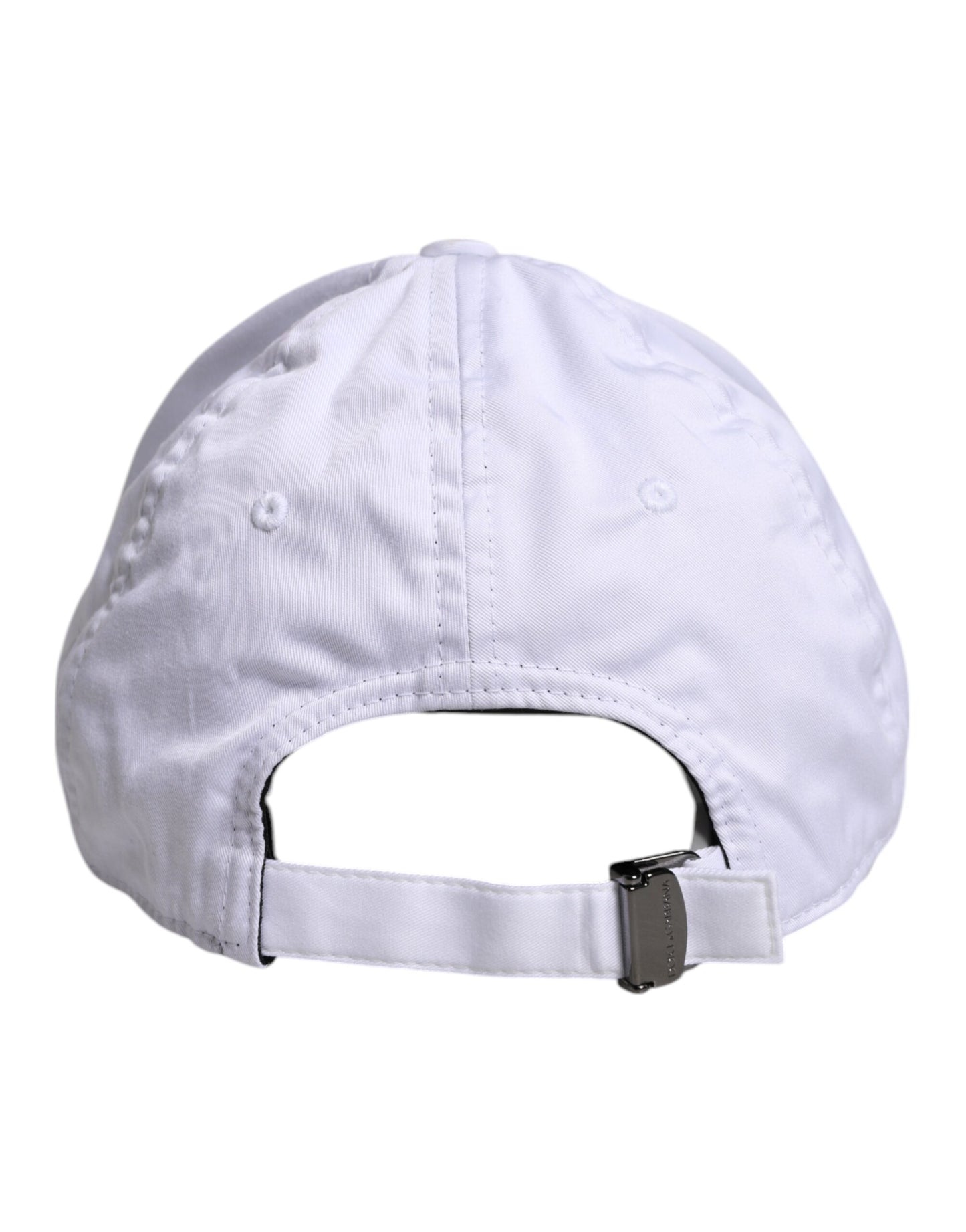 White DG Logo Plaque 6 Panels Baseball Cap