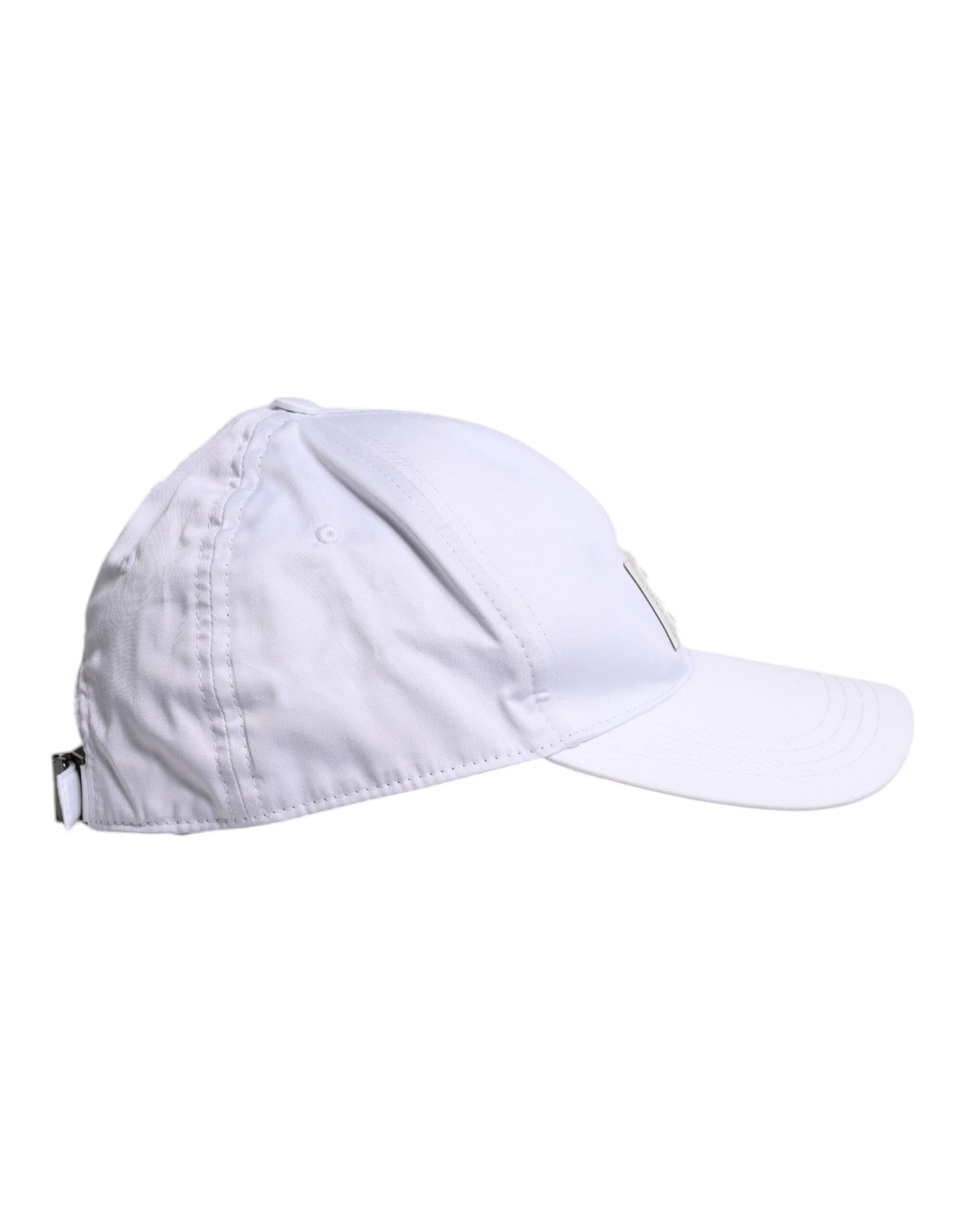 White DG Logo Plaque 6 Panels Baseball Cap