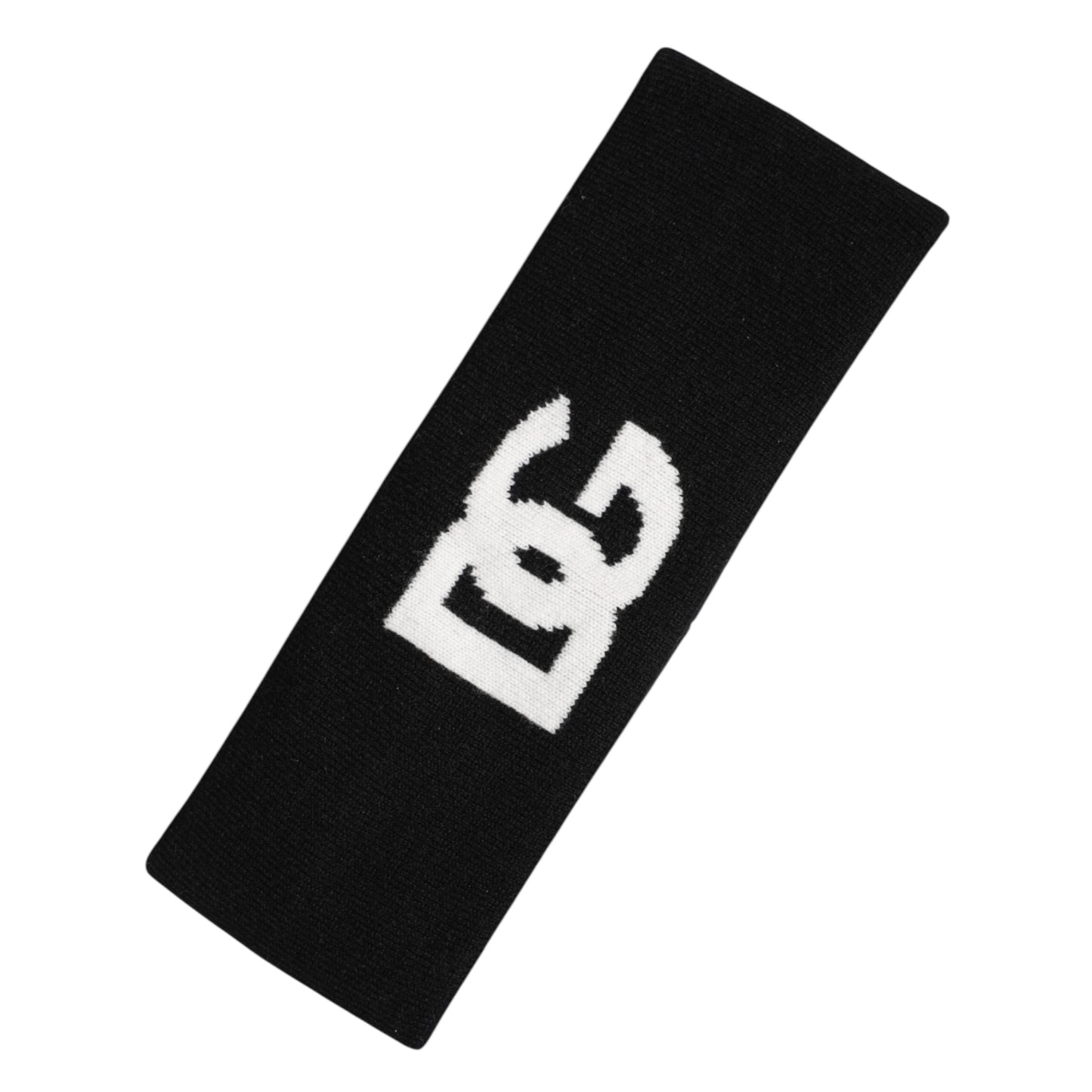 Black White DG Cashmere Knitted Headband Hat