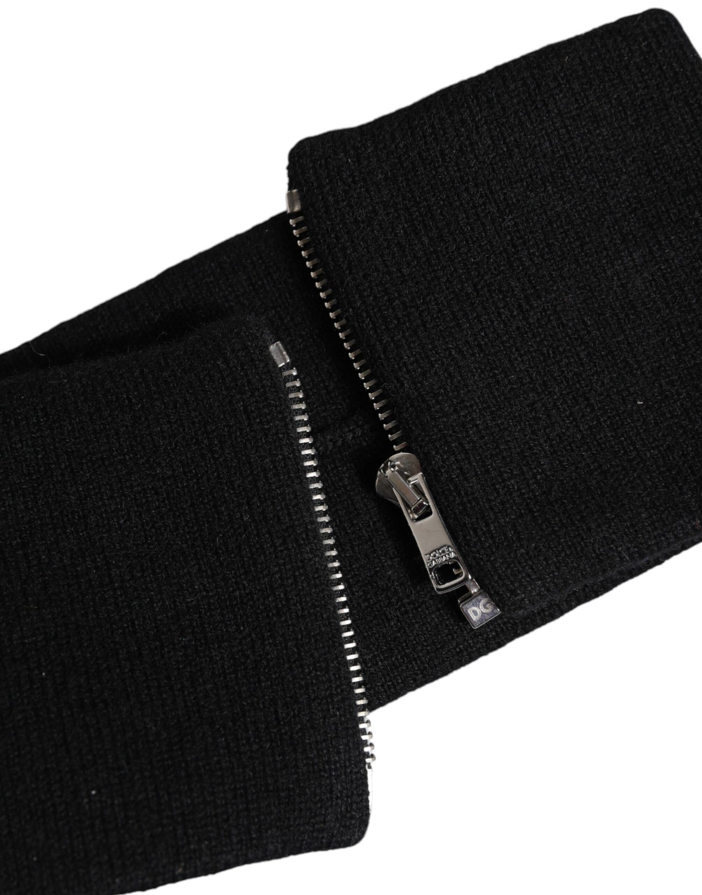 Black White Knitted Headband Hat