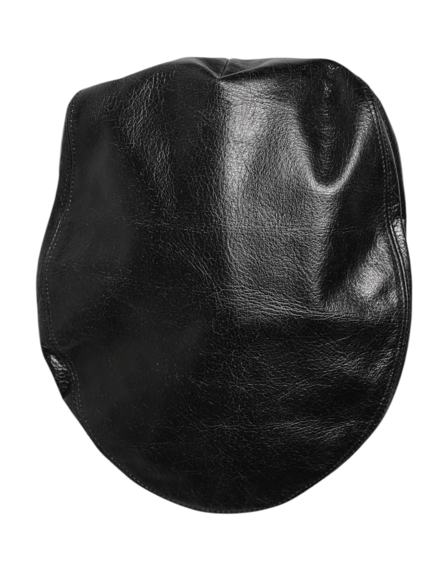 Black Calf Newsboy Capello Cabbie Hat