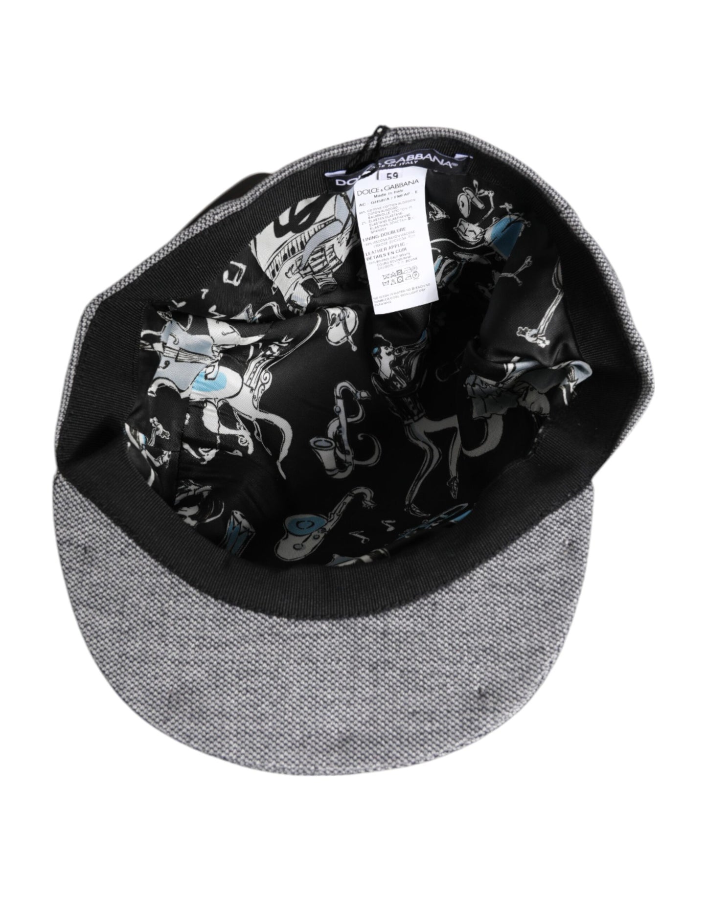 Gray Cotton Newsboy Capello Cabbie Hat