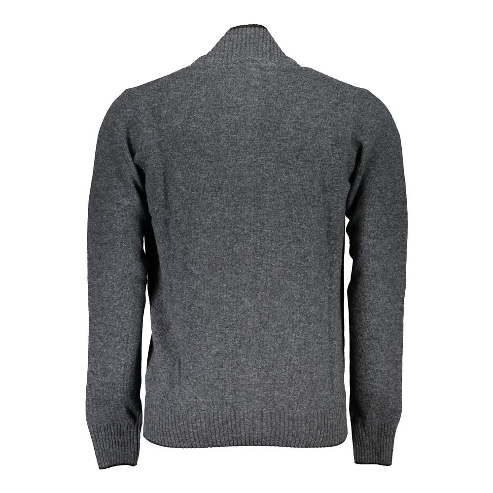 Grigio Poliammide Men Cardigan