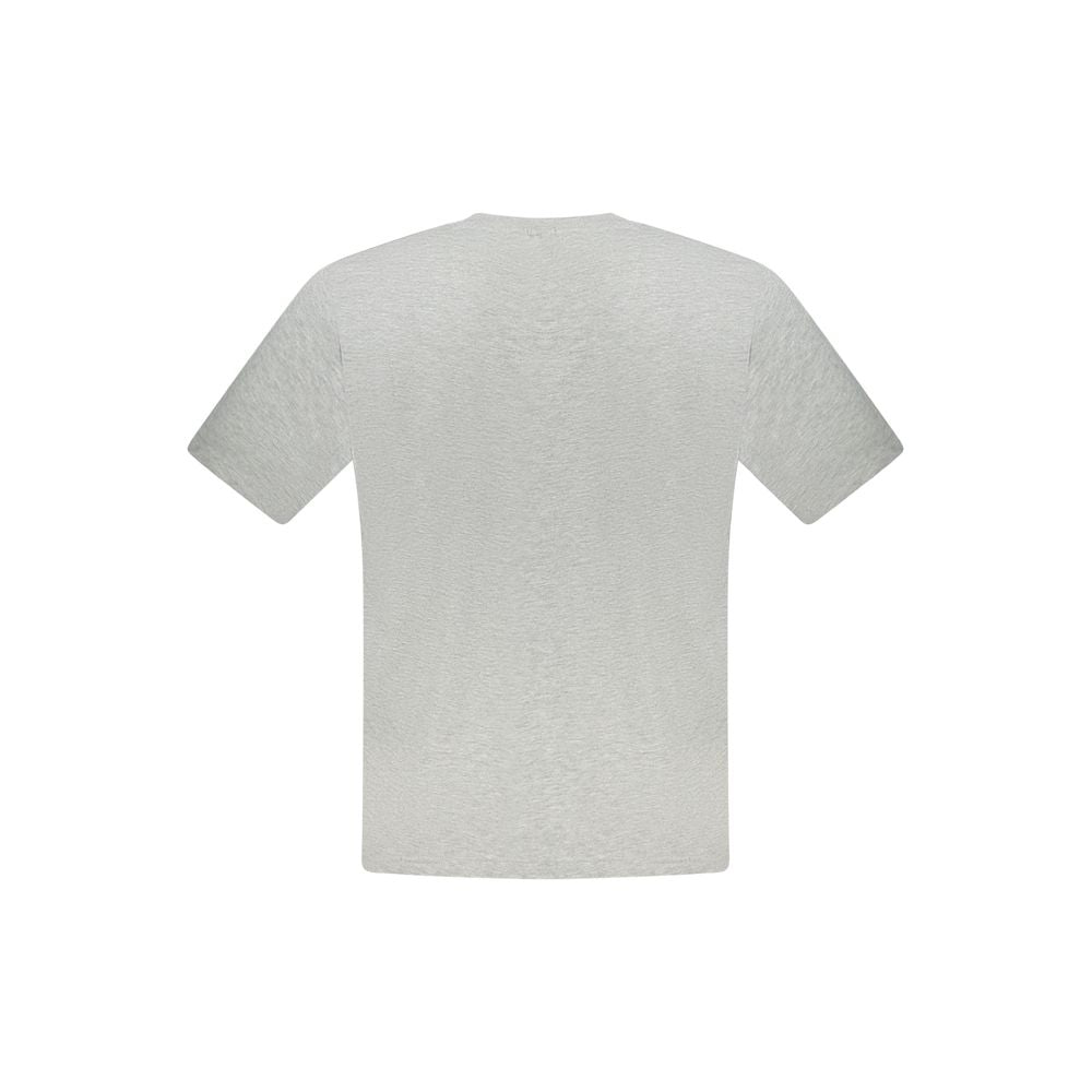 Gray Cotton Men T-Shirt