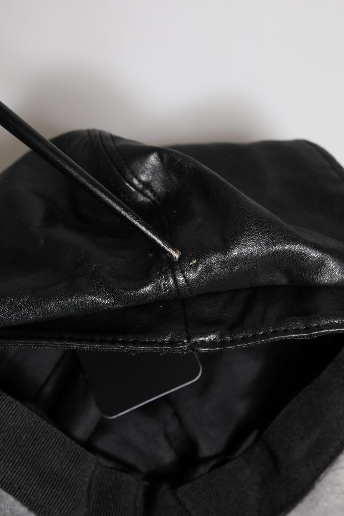 Black Calf Newsboy Capello Cabbie Hat