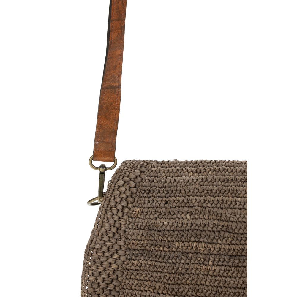 Tia Raffia Shoulder Bag