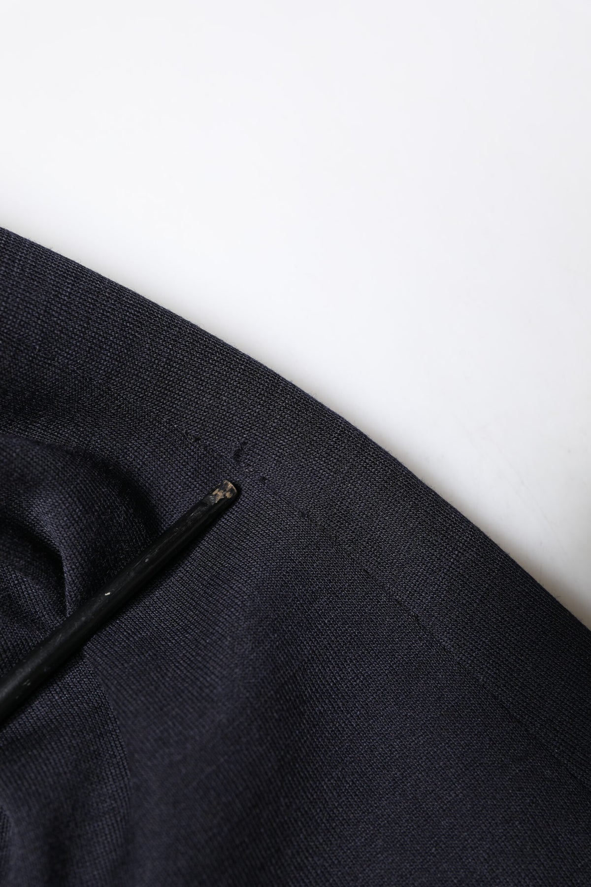 Dark Blue Wool Single Breasted Coat Suit Blazer
