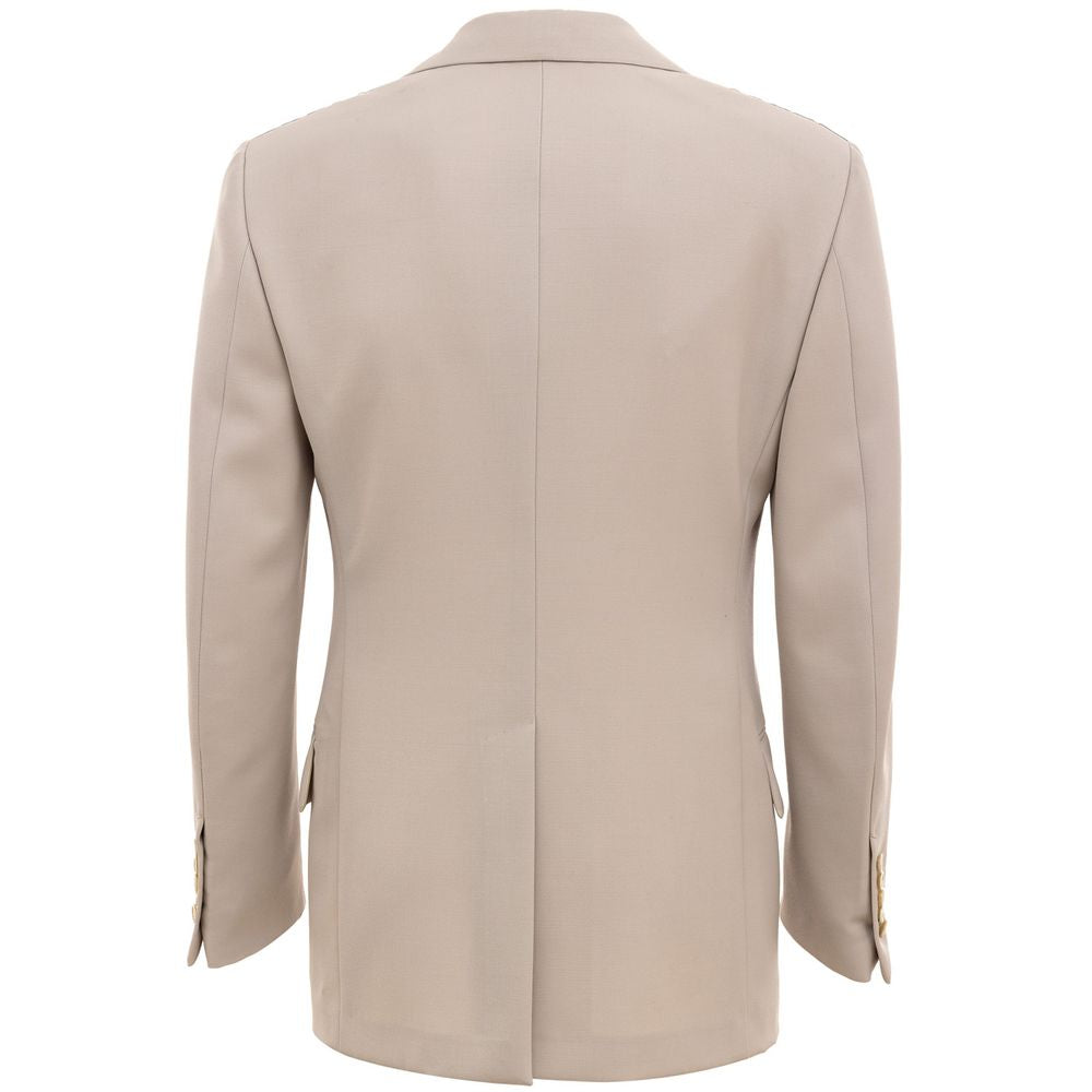 Beige Wool Clothing