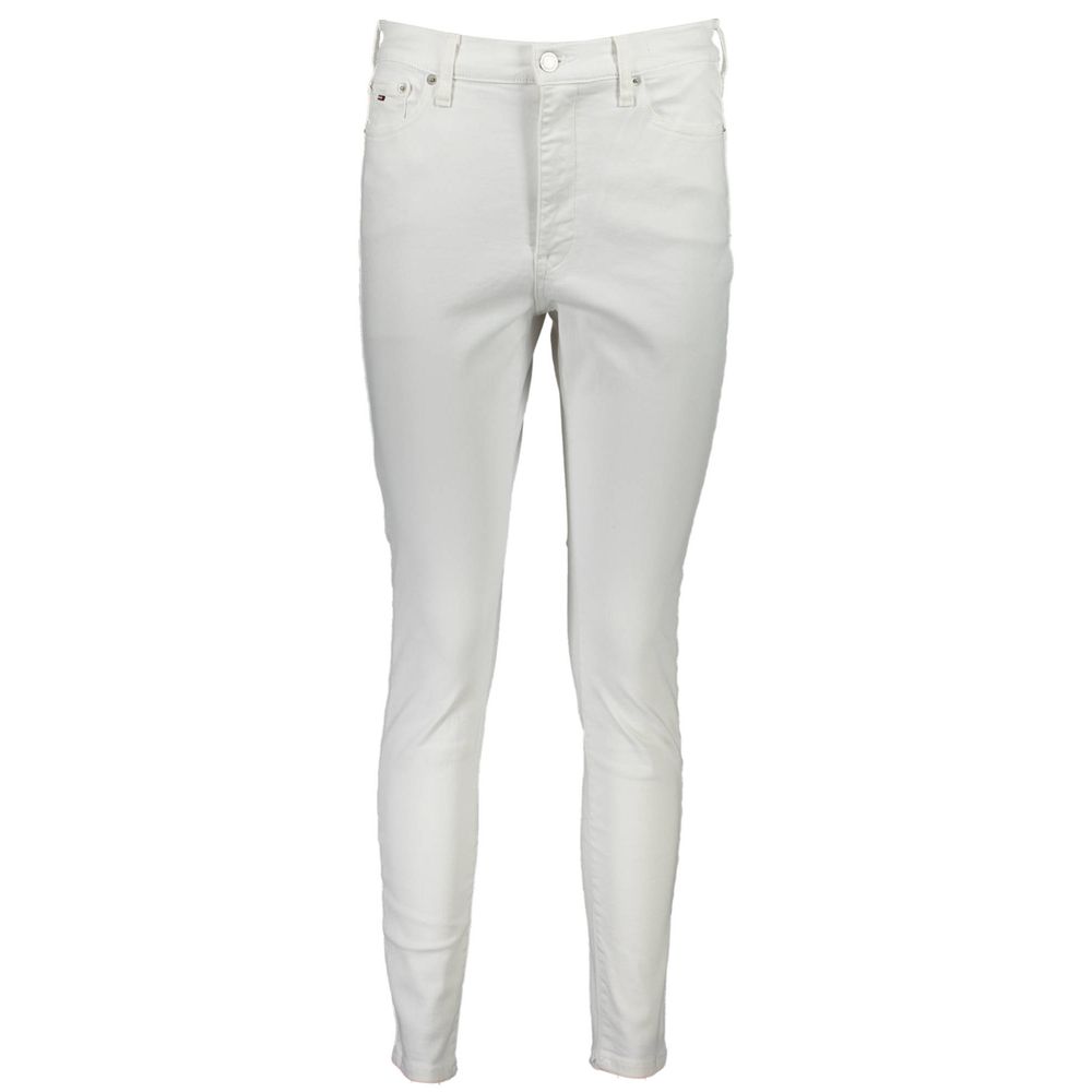 White Cotton Women Jeans