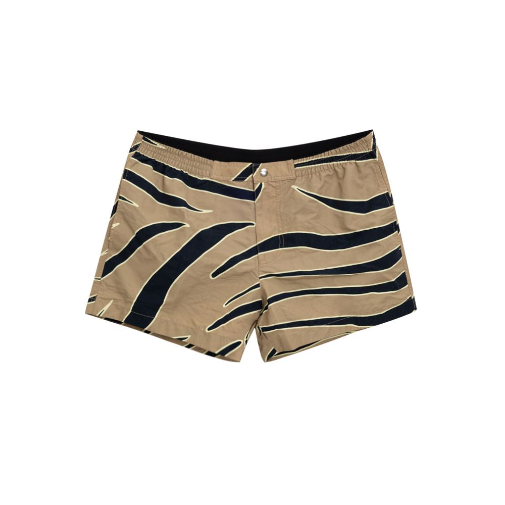 Beige Polyamide Swim Short