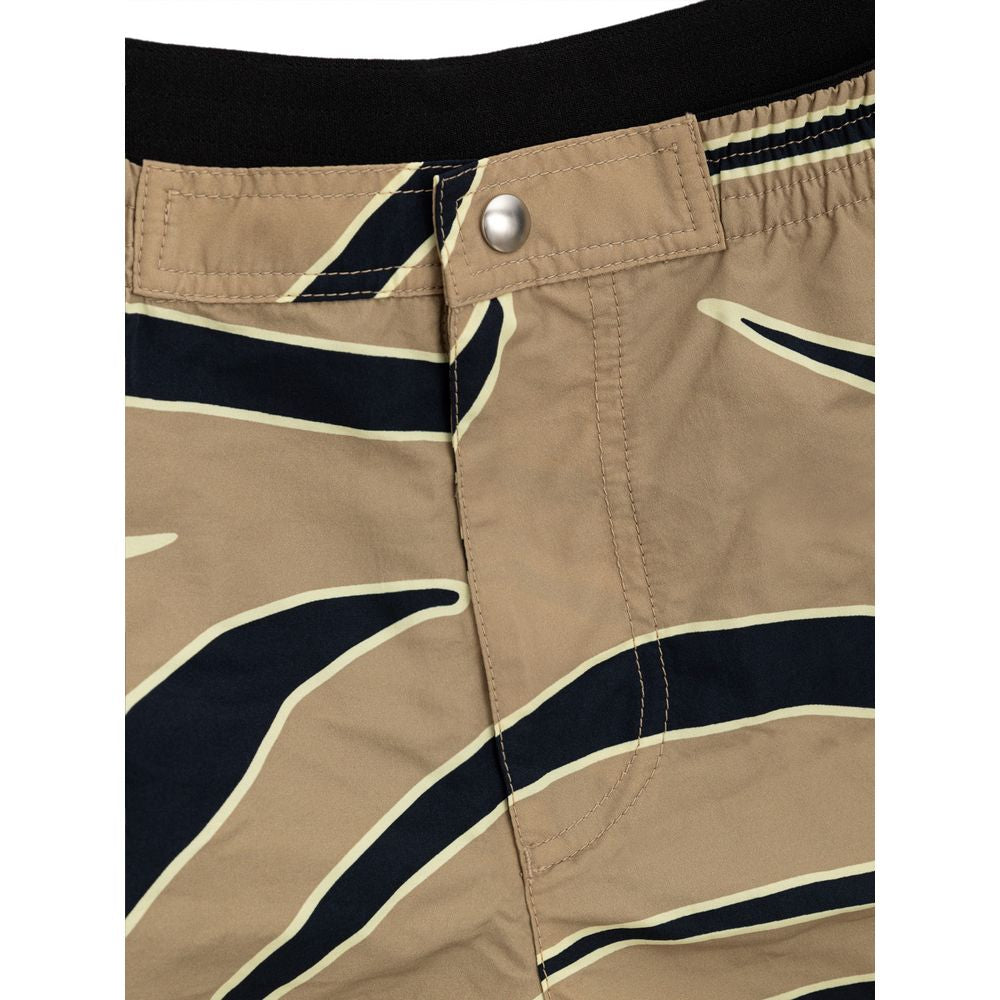 Beige Polyamide Swim Short