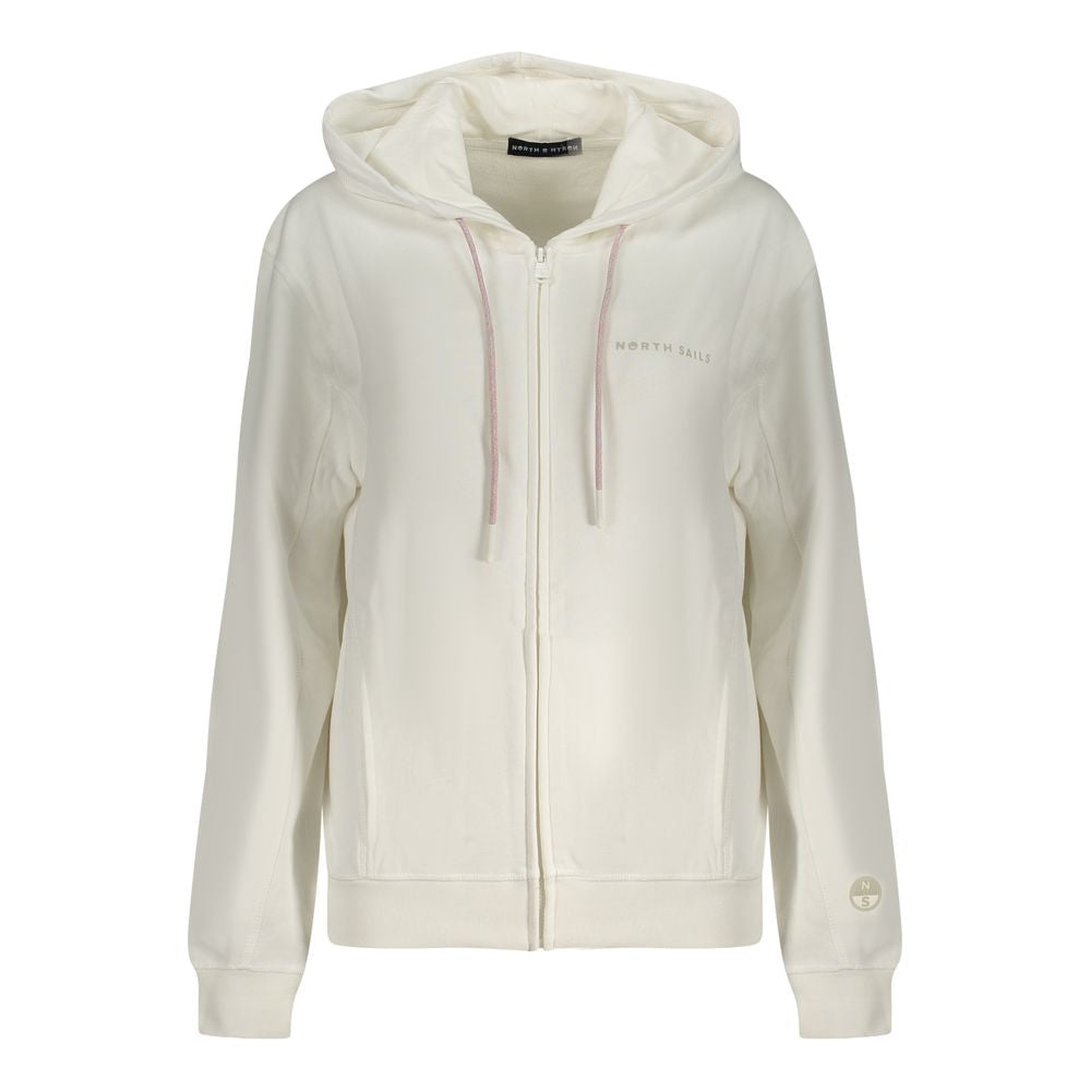 White Cotton Women Sweater