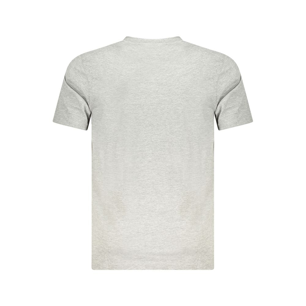 Gray Cotton Men T-Shirt