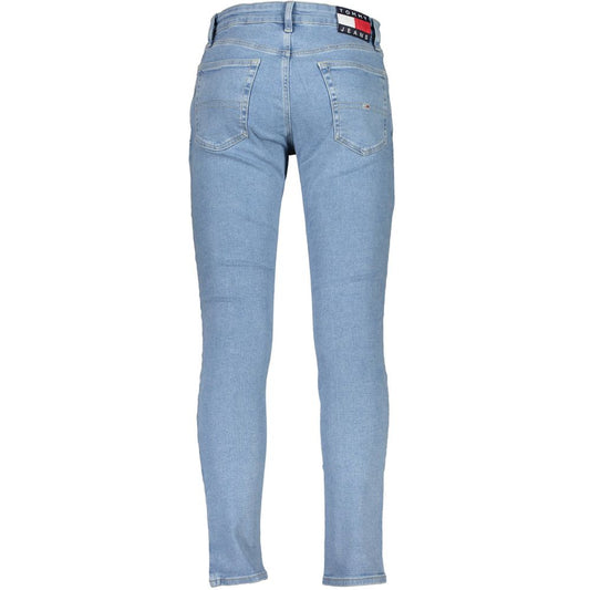 Blue Cotton Slim Fit Jeans
