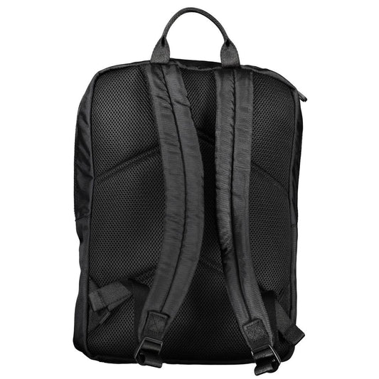 Nero Polyester Men Backpack