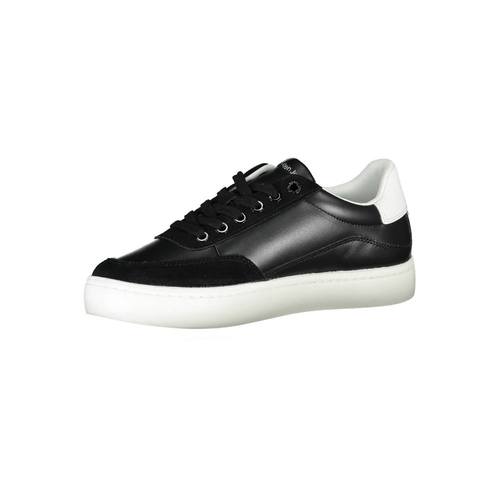 Black Leather Women's Sneaker