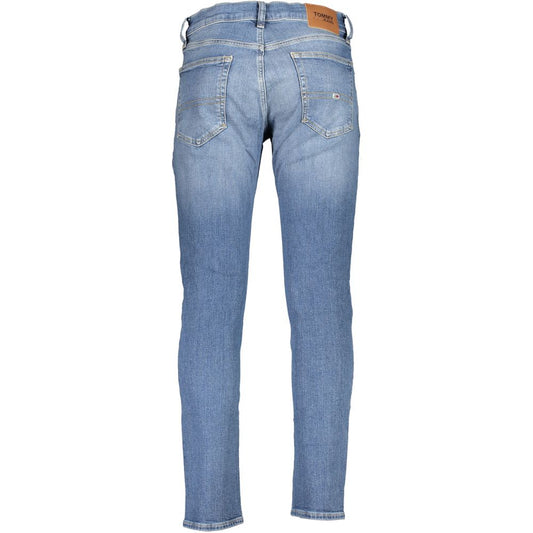 Blue Cotton Slim Fit Jeans