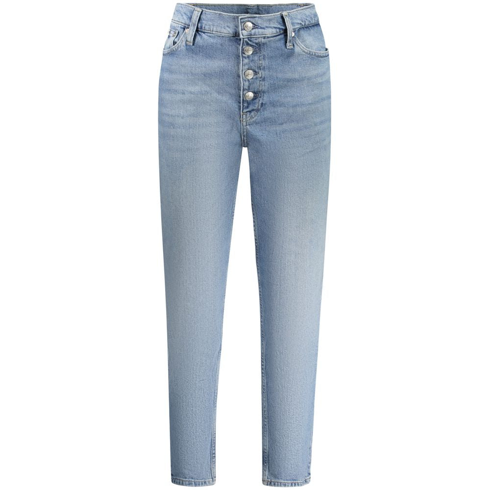 Light Blue Cotton Jeans & Pant