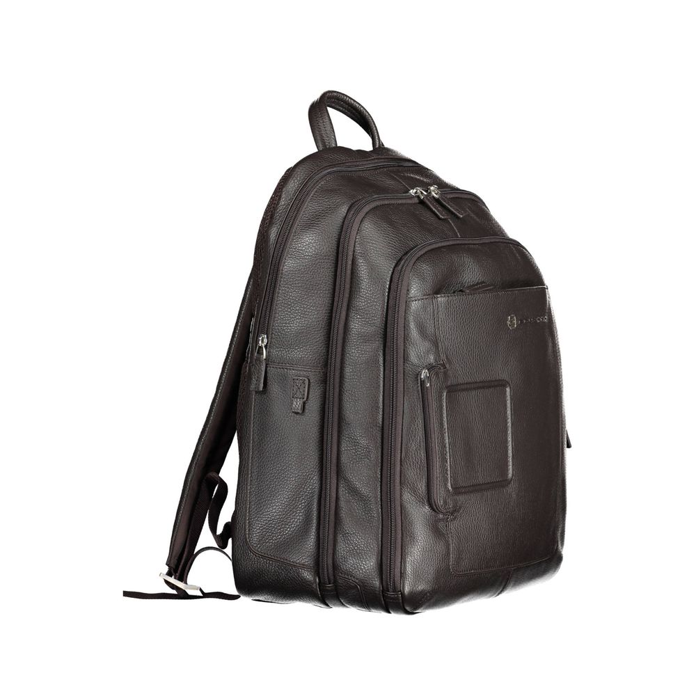 Brown Leather Men Backpack