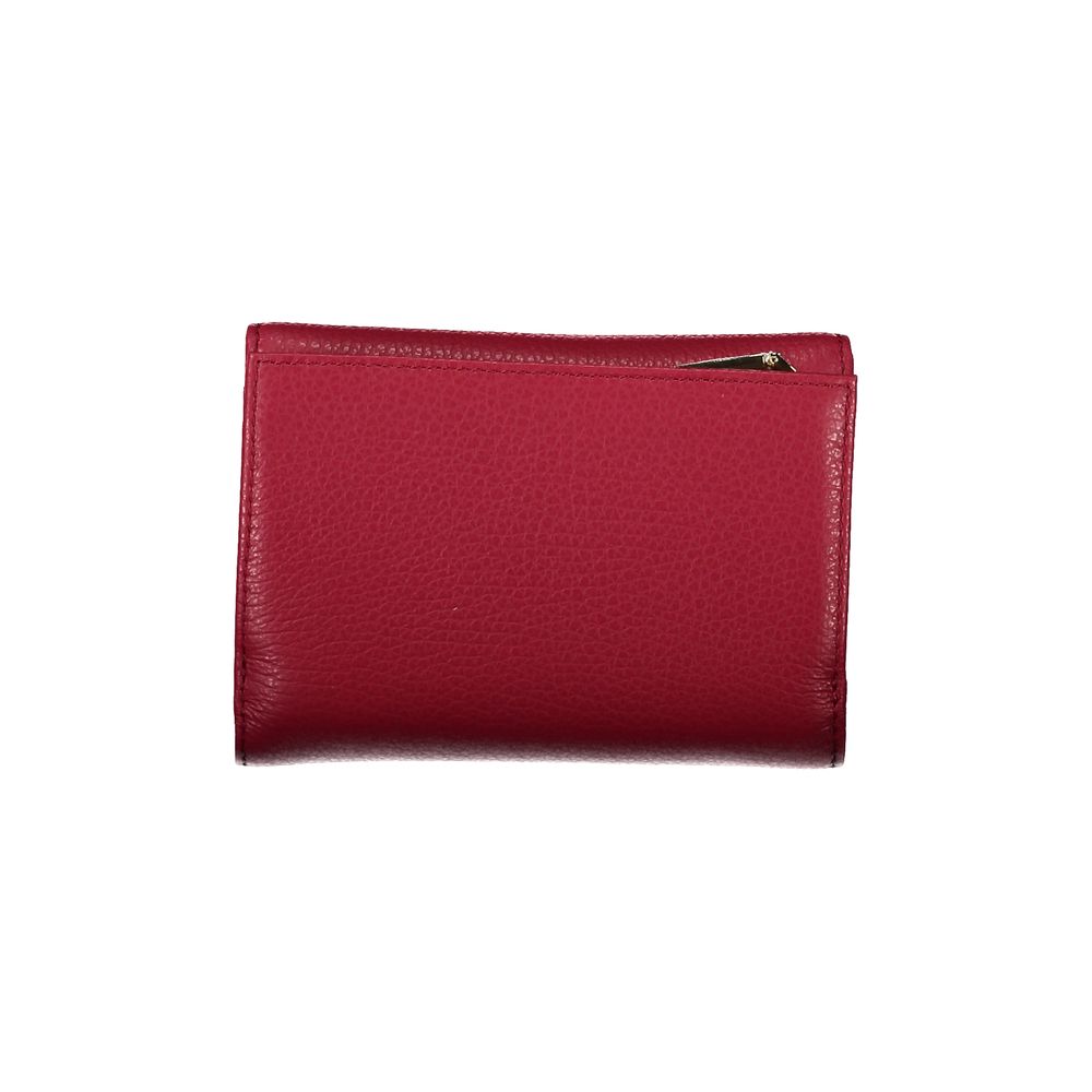 Red Leather Women Wallet