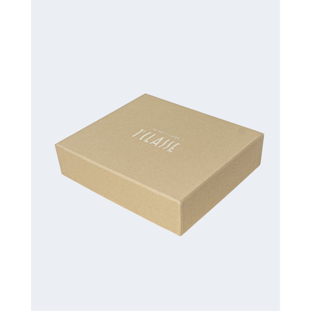 Beige Leather Keychain