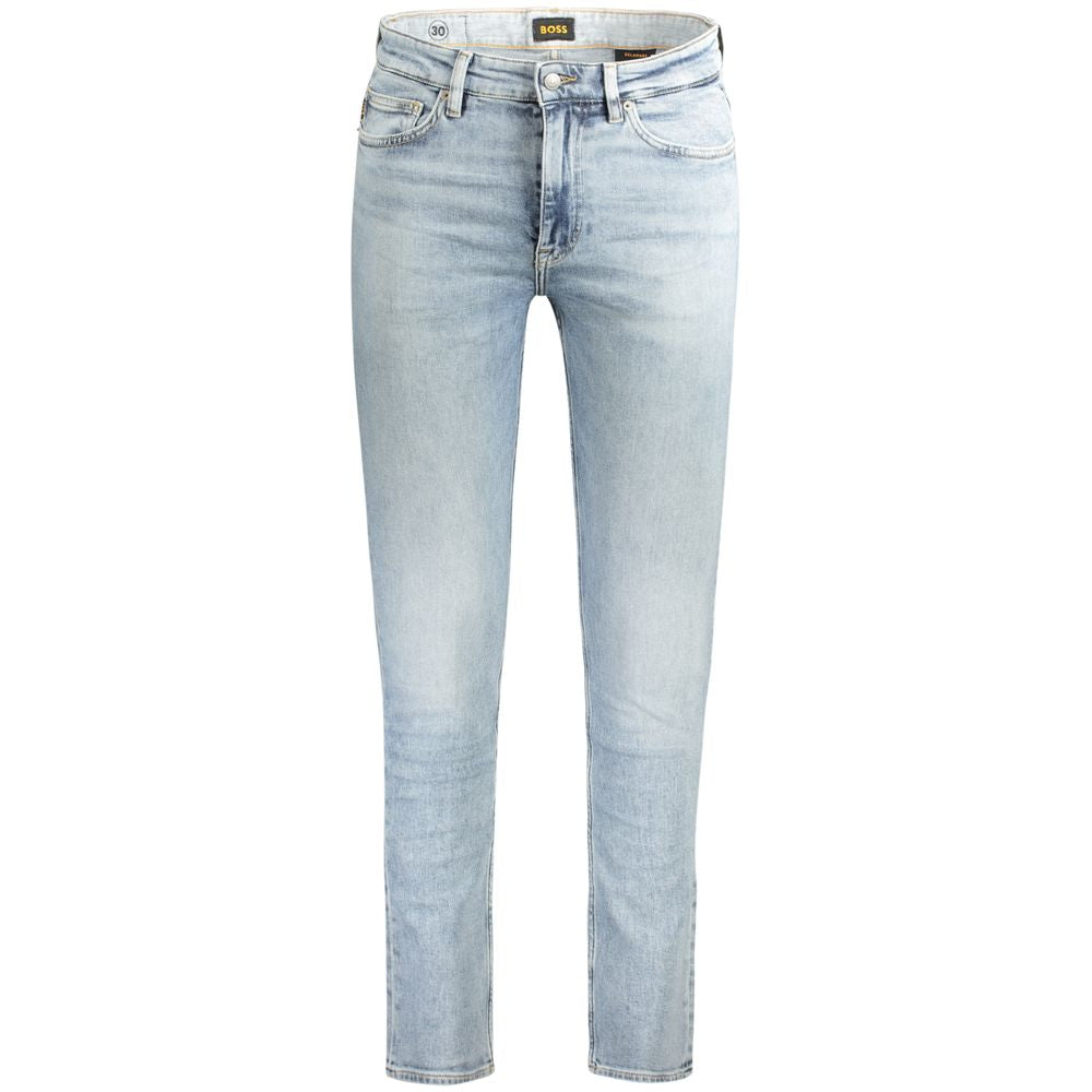 Light Blue Cotton Jeans & Pant