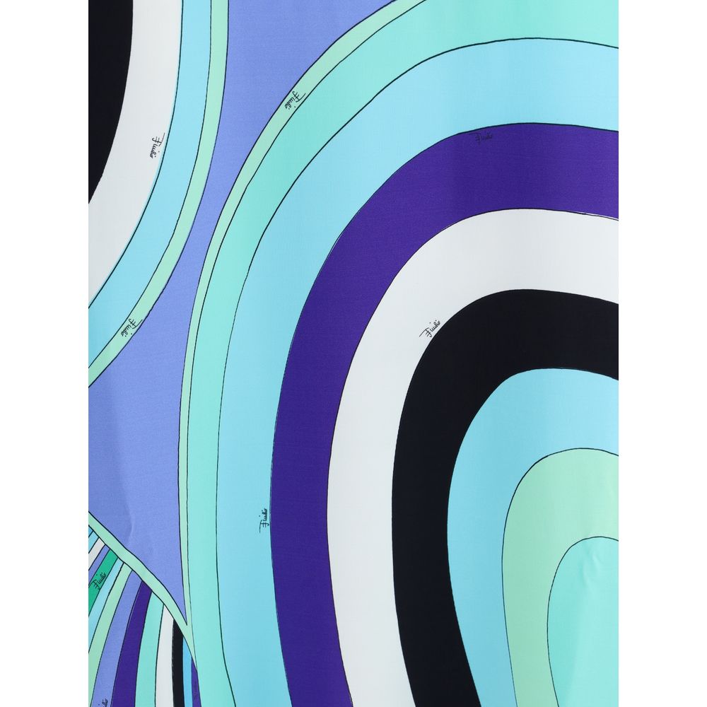 Iride print long Skirt