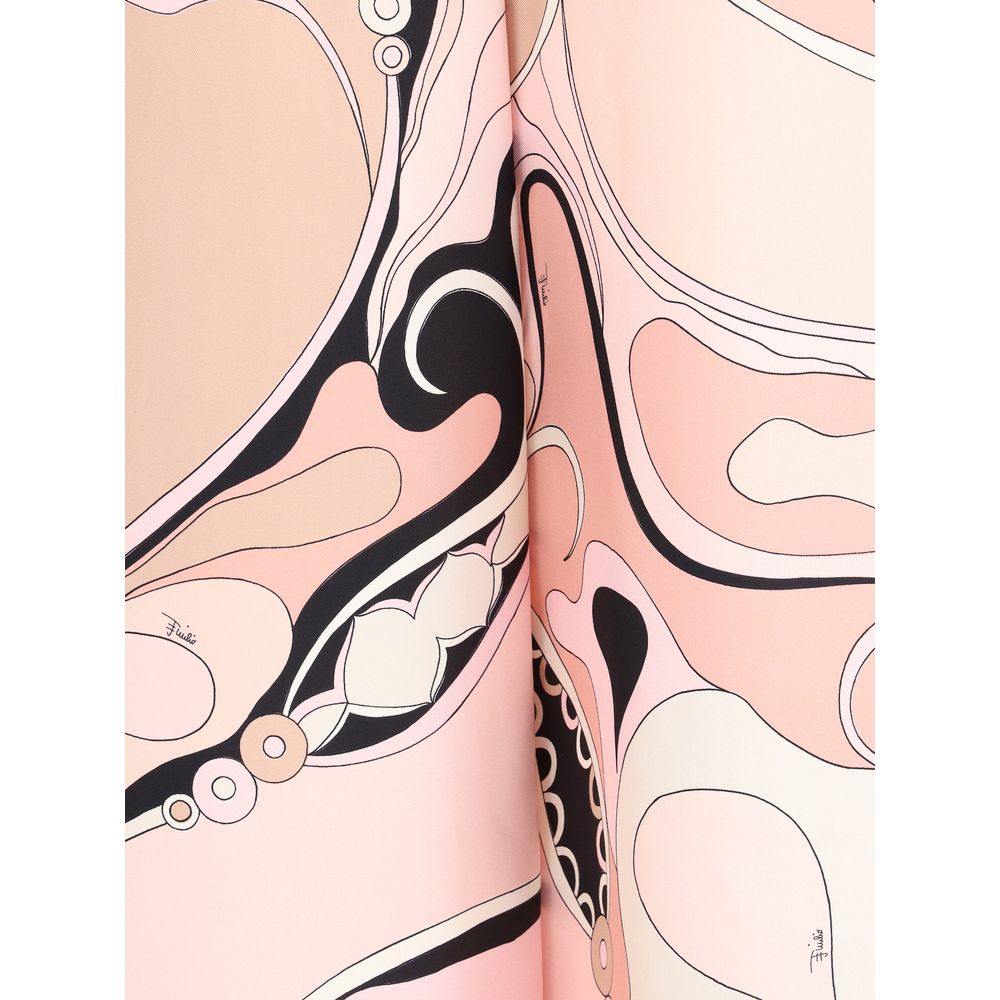 Orchid print silk Pants