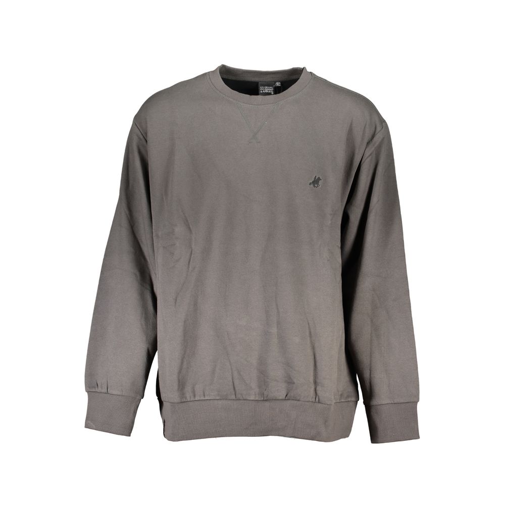 Gray Cotton Mens Sweater