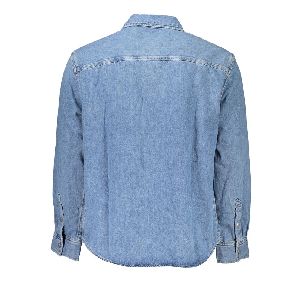 Light Blue Cotton Men Shirt