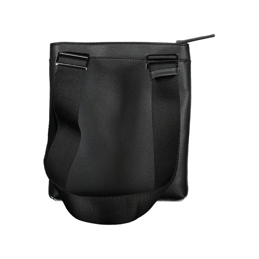 Black Polyester Men's Shoulder Bag