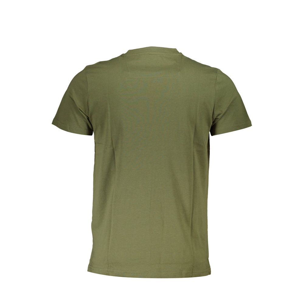 Green Cotton Men T-Shirt