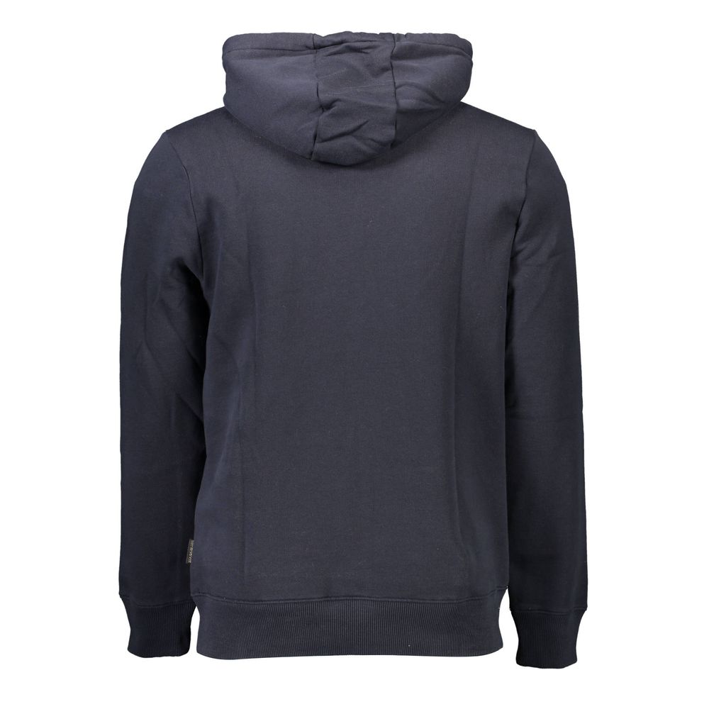 Blue Cotton Men's Hoodie