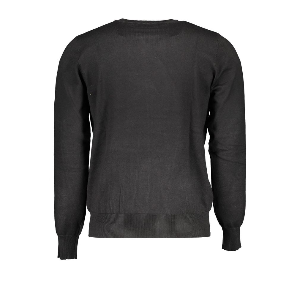 Black Nylon Men Sweater