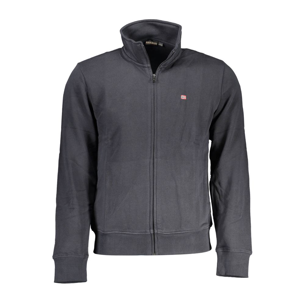 Black Cotton Men Sweater