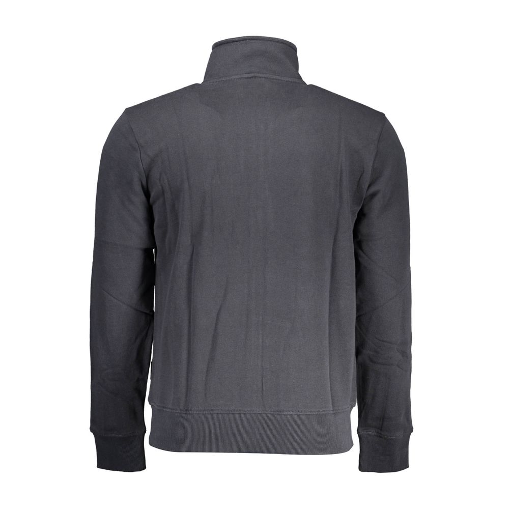 Black Cotton Men Sweater