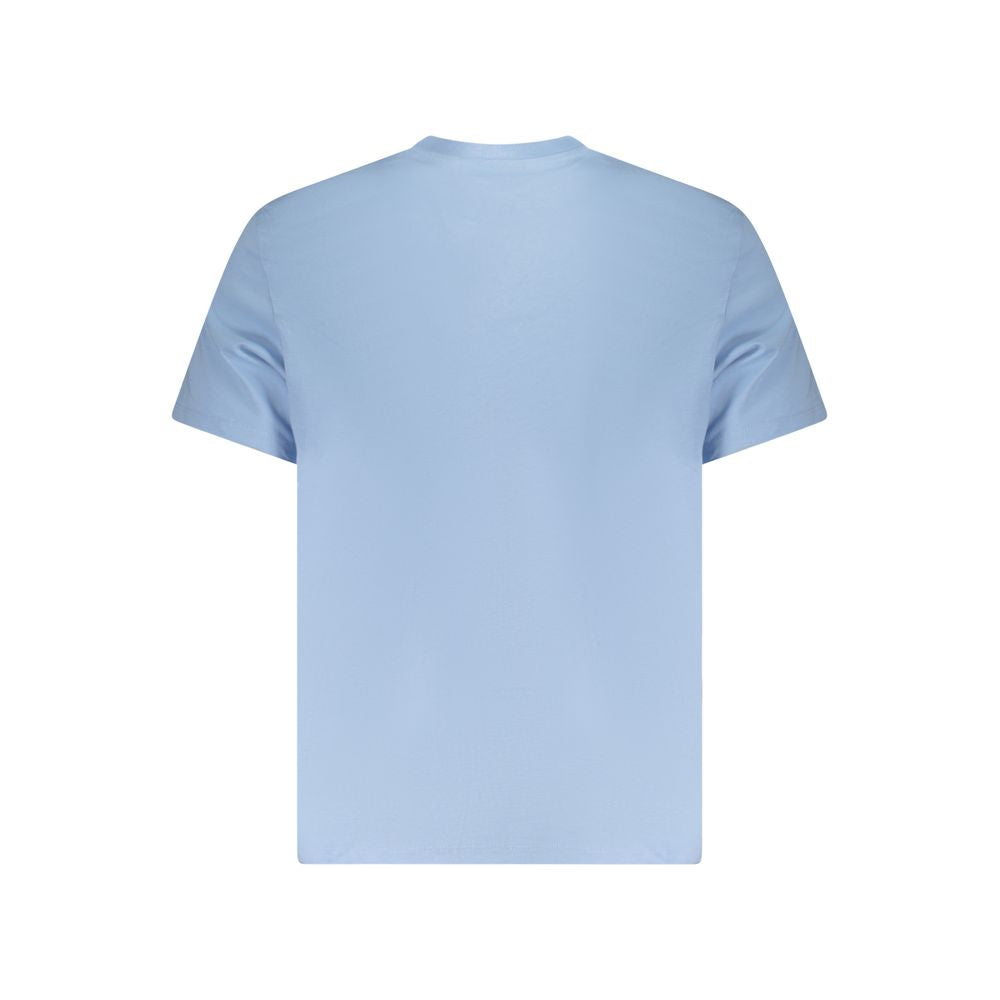 Light Blue Cotton Mens T-Shirt