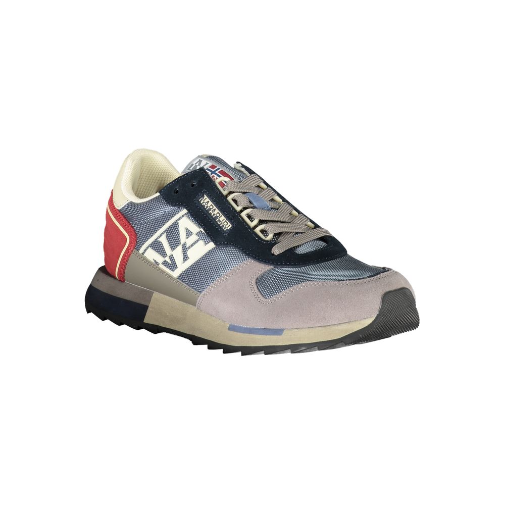 Gray Leather Men Sneaker