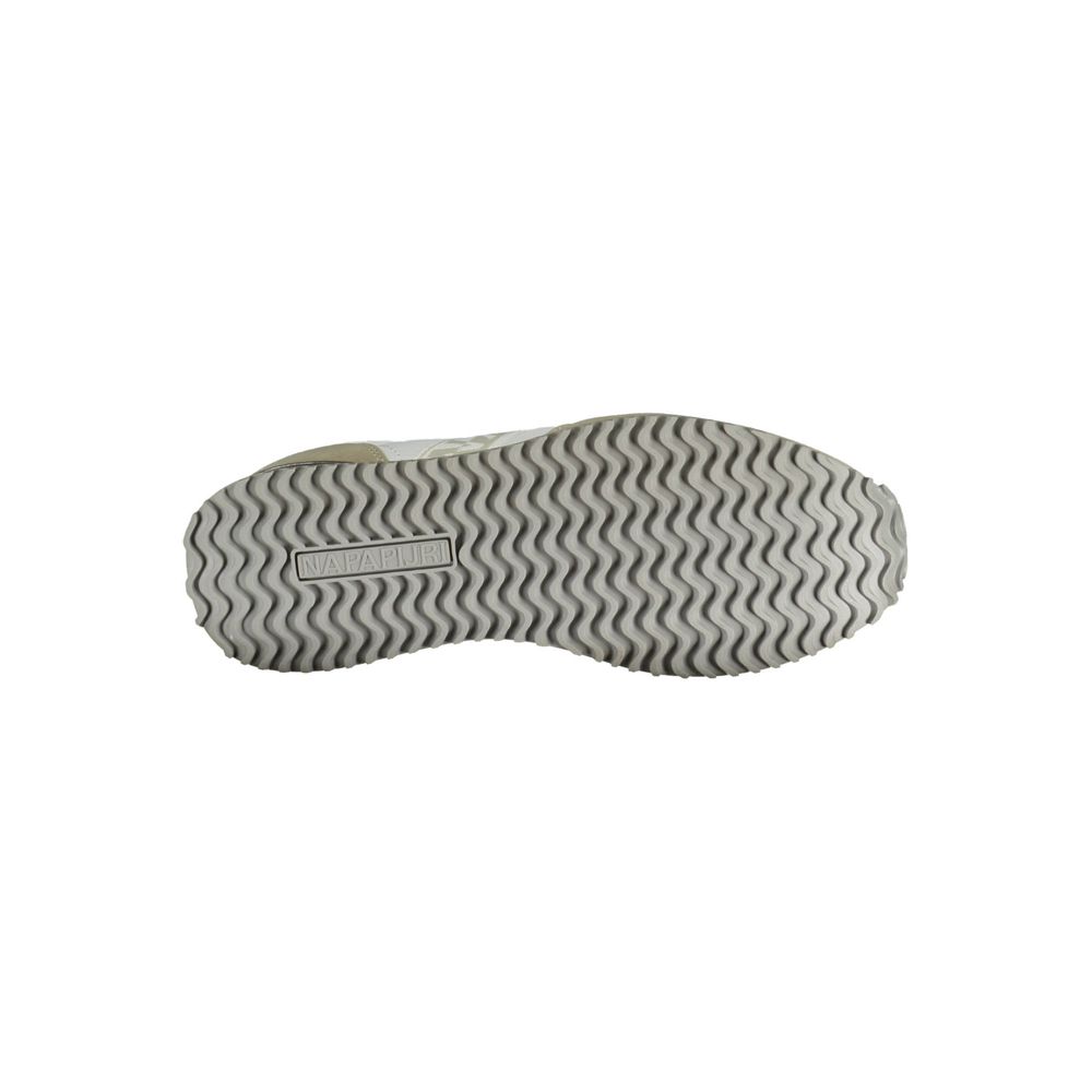 White Polyester Men Sneaker